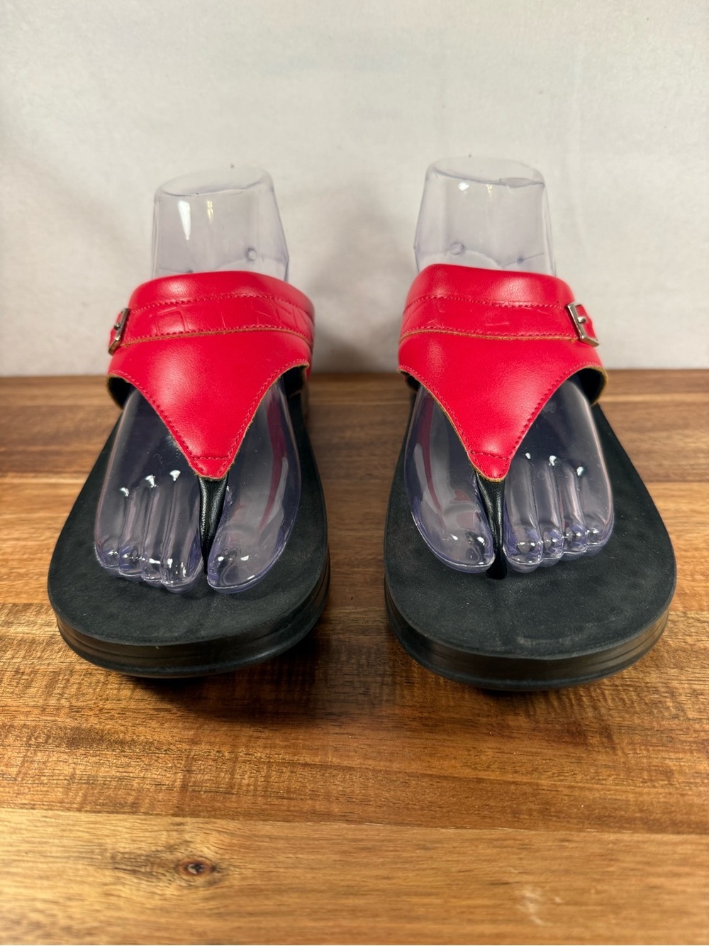 Aerothotic Mirage Platform Sandals Red Size 41 (US 9)